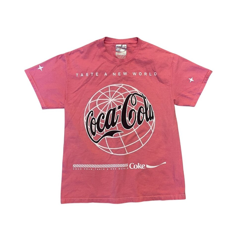 Coca Cola x Pacsun pink tee Medium Taste a New World Sold out retro collectable‎
